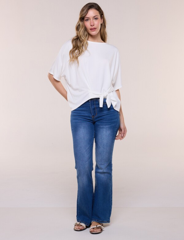 Remera Lazo Lateral CRUDO