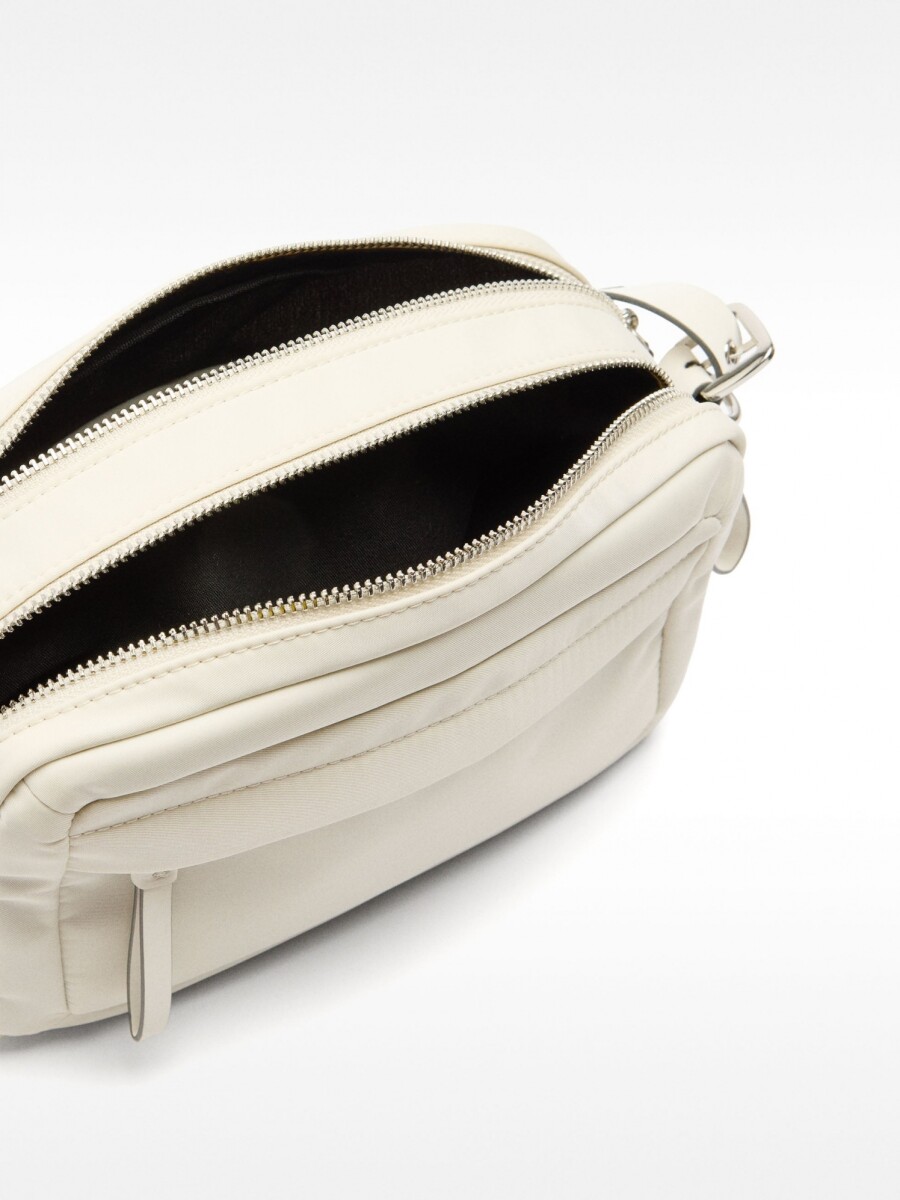 Bolso Bandolera De Nylon crudo