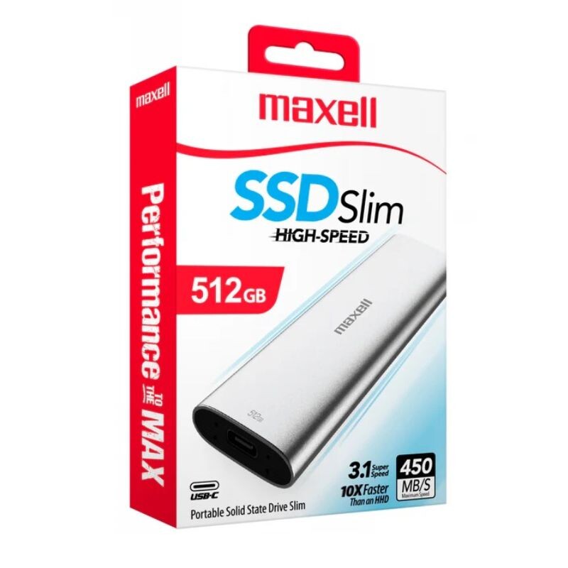 Disco Externo Ssd Maxell 512gb 3.1 Usb-C Disco Externo Ssd Maxell 512gb 3.1 Usb-C