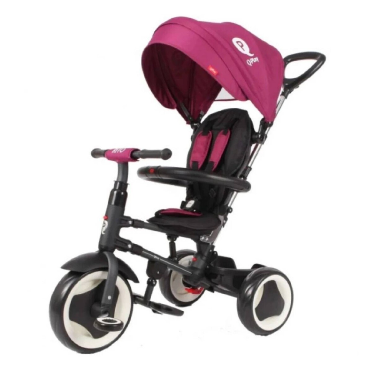 Triciclo Rito Qplay Plegable Y Reclinable 3 En 1 - Lila 