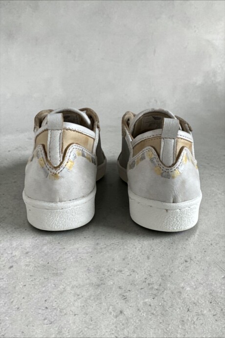Sneakers Indra Combinados Plateado Dorado Y Natural Sneakers Indra Combinados Plateado Dorado Y Natural