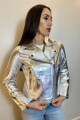 CHAQUETA ROCCO NAPA OVINA AVIADOR SILVER