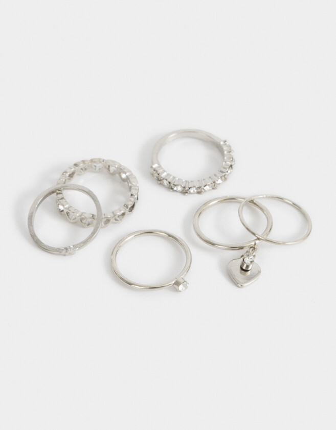 Sets Anillos De metal Set De Anillos De Metal - Plateado