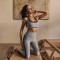 Bra Heatherflex Principal Low Impact Bra Mujer Raincloud Heather/midnight