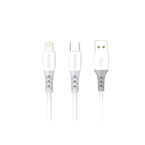 Cable Foneng X63 CABLE FONENG USB C X63 1MT 2.1A BLANCO