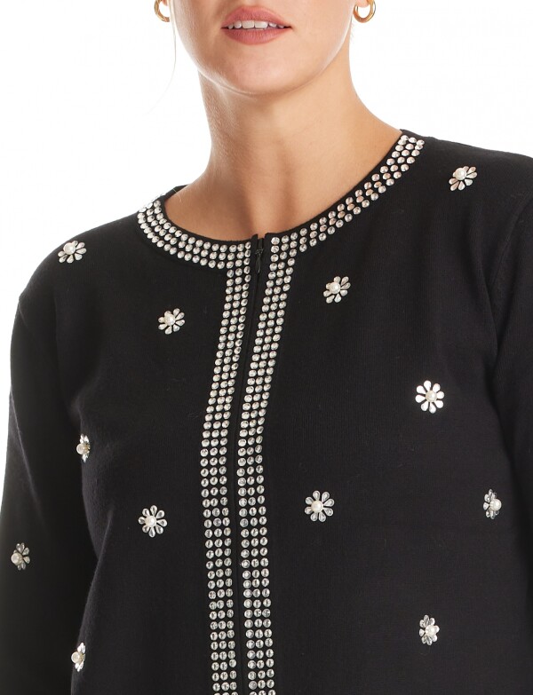 Chaqueta Strass NEGRO