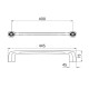 TOALLERO BARRAL METAL EPUYEN GRIS BRUSHED NICKEL 400MM GRIS-BRUSHED NICKEL