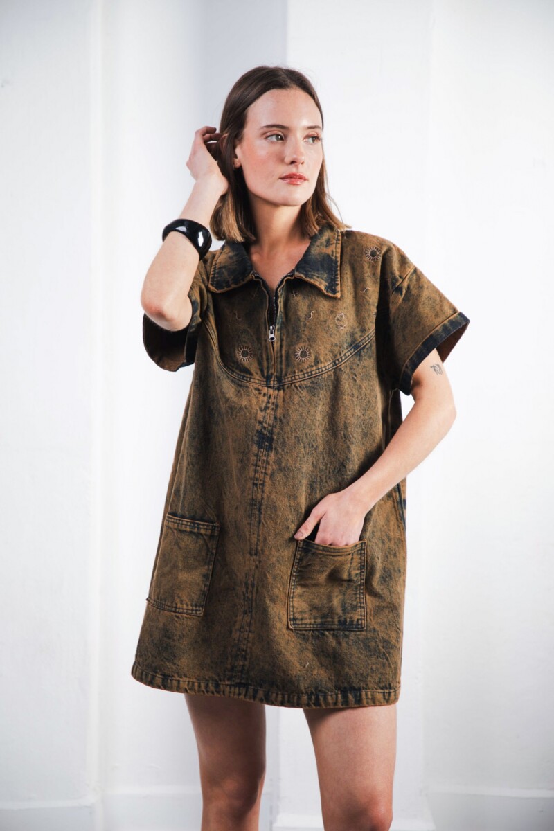 Vestido Paraíso - Marrón 