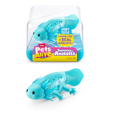 Ajolote se activa con el agua Pets Alive Celeste