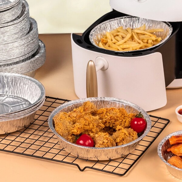 Bandeja Aluminio Freidora De Aire Sin Aceite Descartable X50 Bandeja Aluminio Freidora De Aire Sin Aceite Descartable X50