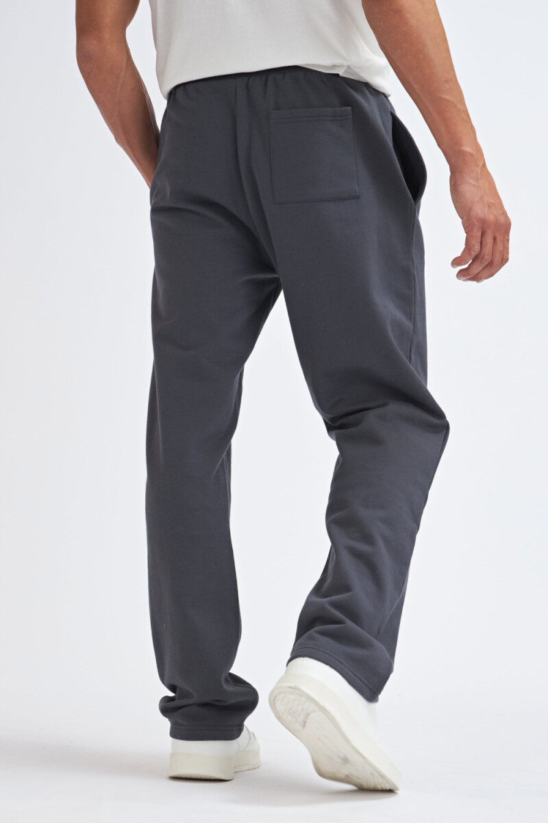 Pantalón deportivo recto Gris Oscuro