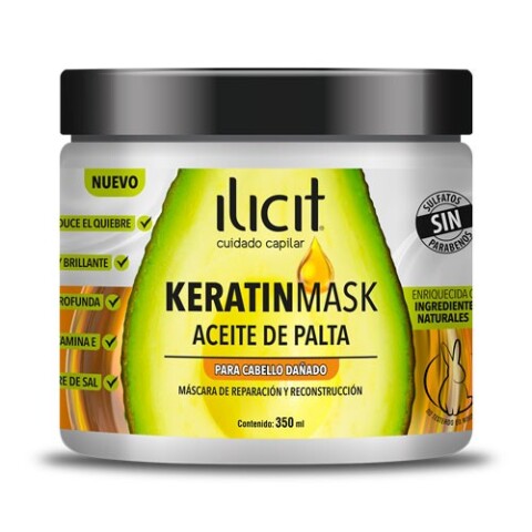 Ilicit Máscara 350 ml Keratin Mask Aceite de palta