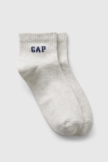 Medias Cortas Logo Mujer Pale Grey Heather Bc01