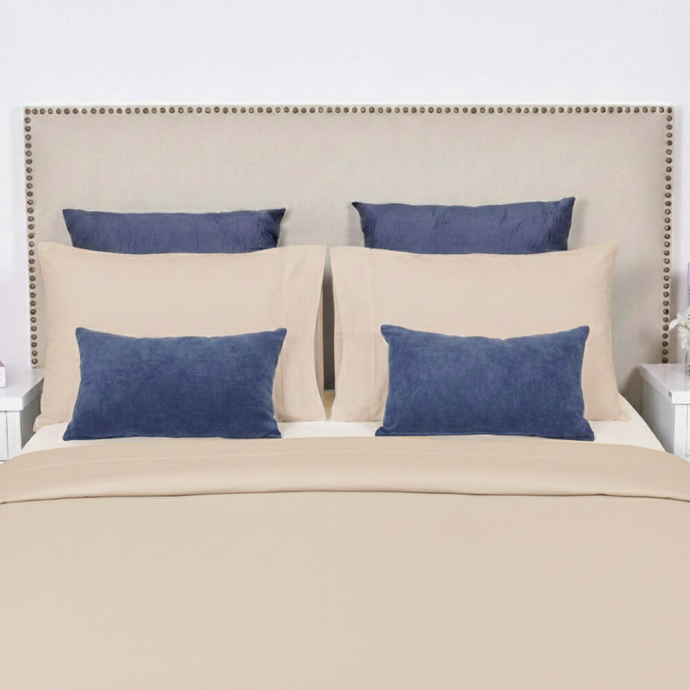 Juego de Sabana Super King Finezza 400 Hilos - Pilar Beige