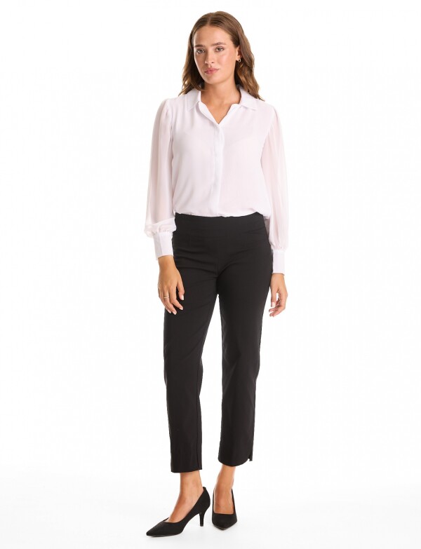 Pantalon Slim NEGRO