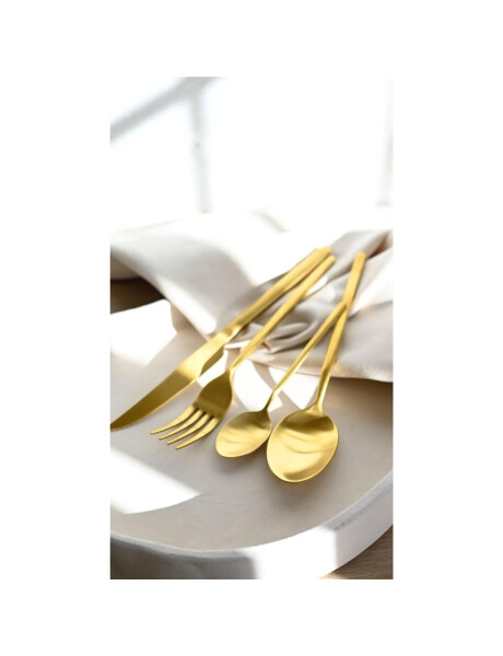 SET 24 PIEZAS CUBIERTO ACERO INOXIDABLE GOLD TOKIO SET 24 PIEZAS CUBIERTO ACERO INOXIDABLE GOLD TOKIO