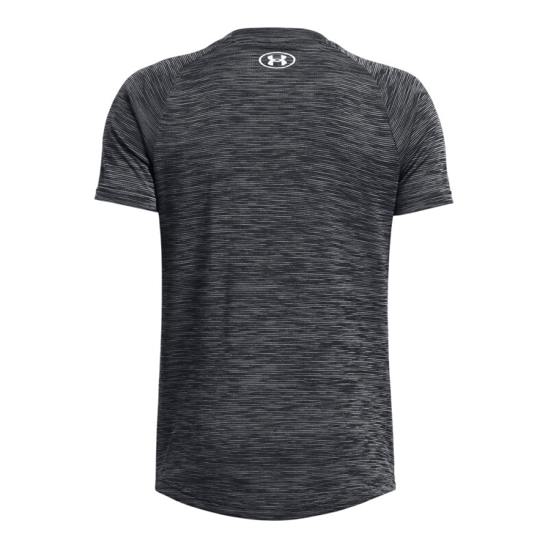UA Tech Textured SS-ORG BLK-001