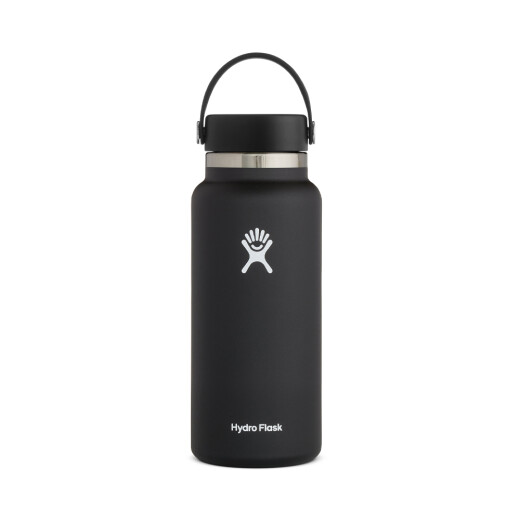 Botella Hydro Flask 32 Oz (0.94 L) Wide Mouth With Flex Cap Negro Botella Hydro Flask 32 Oz (0.94 L) Wide Mouth With Flex Cap Negro