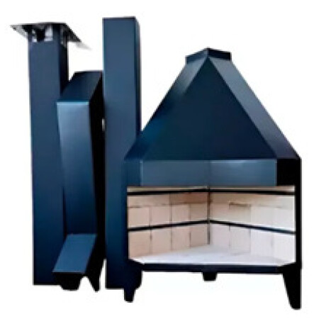 ESTUFA CON REVESTIMIENTO 60X60 + PARRILLA PALA ATI N/a