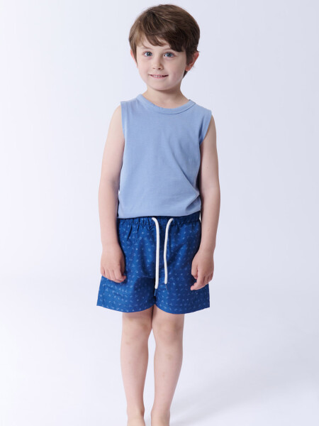 Short de baño estampado elements Elements Azul