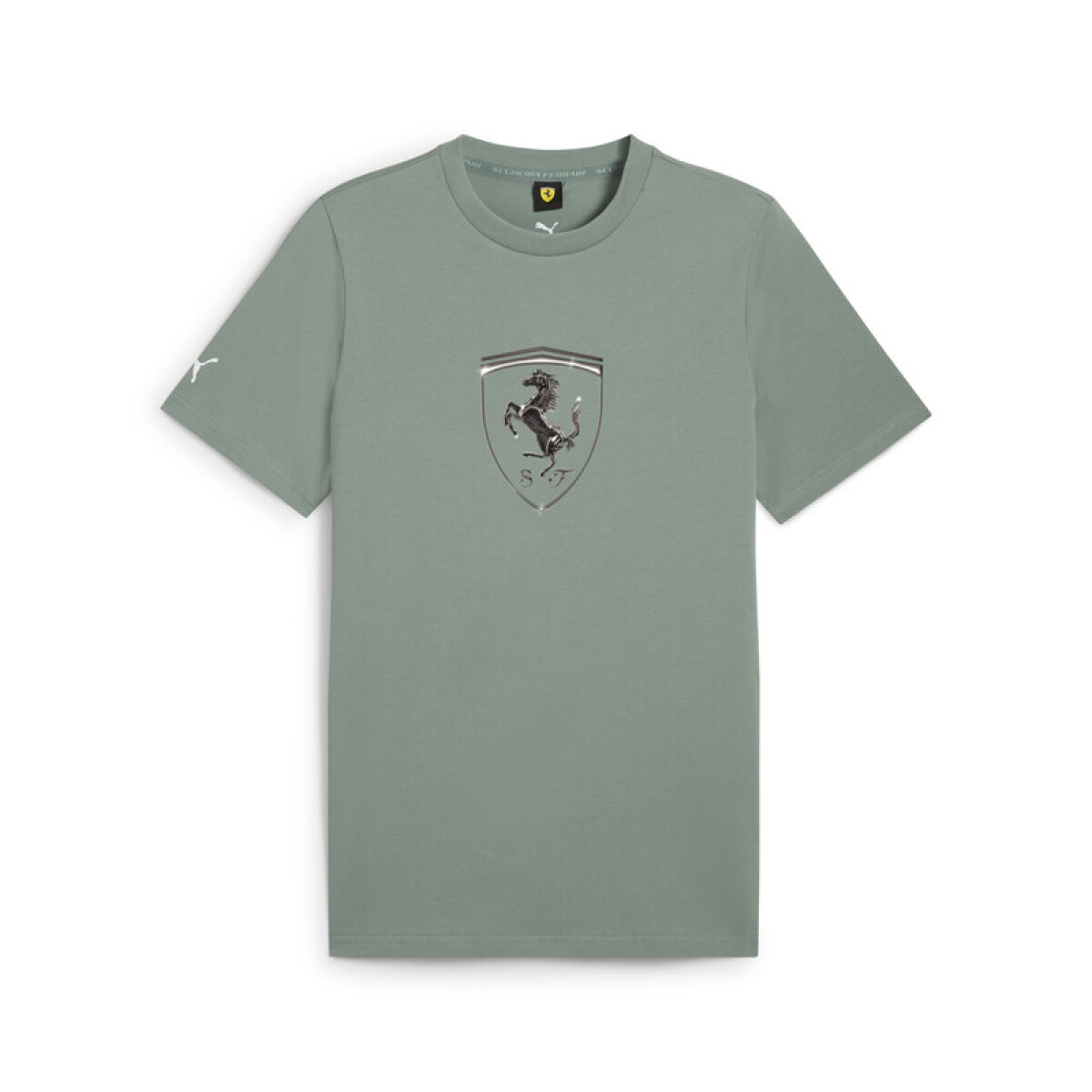 Ferrari Race Tonal Big Shield Tee 63018906 - Verde 