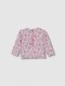 Camiseta De Baño Estampado Flores Piedra