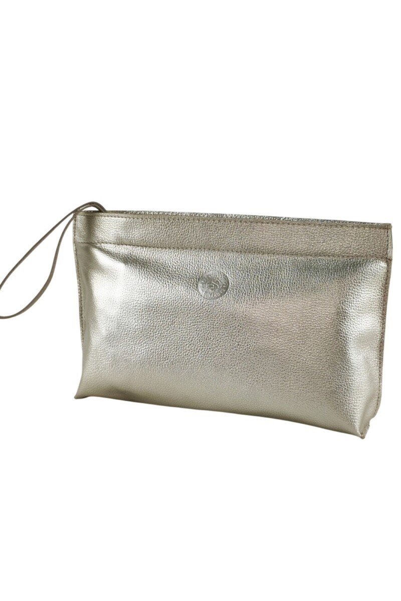 Sobre de mujer en cuero Champagne