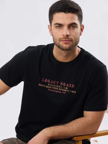 T-SHIRT LEGACY 6158 NEGRO