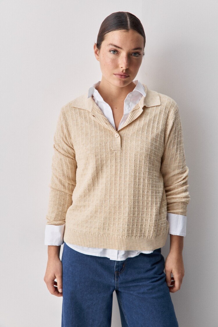 SWEATER BIANCA Beige Claro