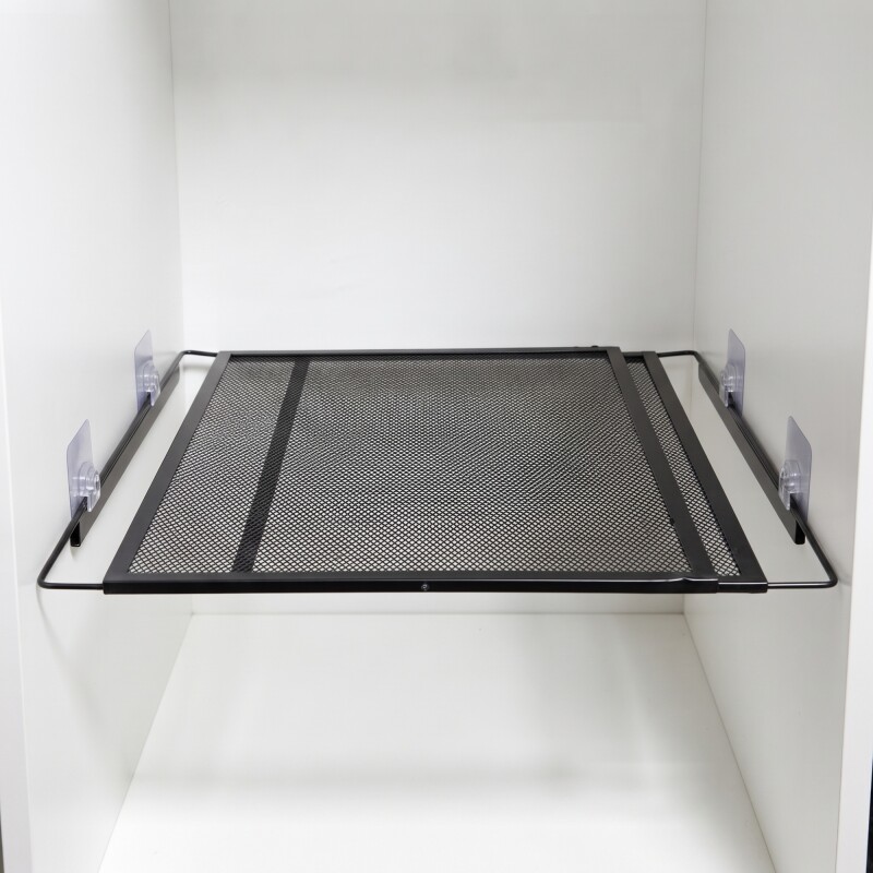 Estante extensible con 4 enganches adhesivos 50/85x35x3cm