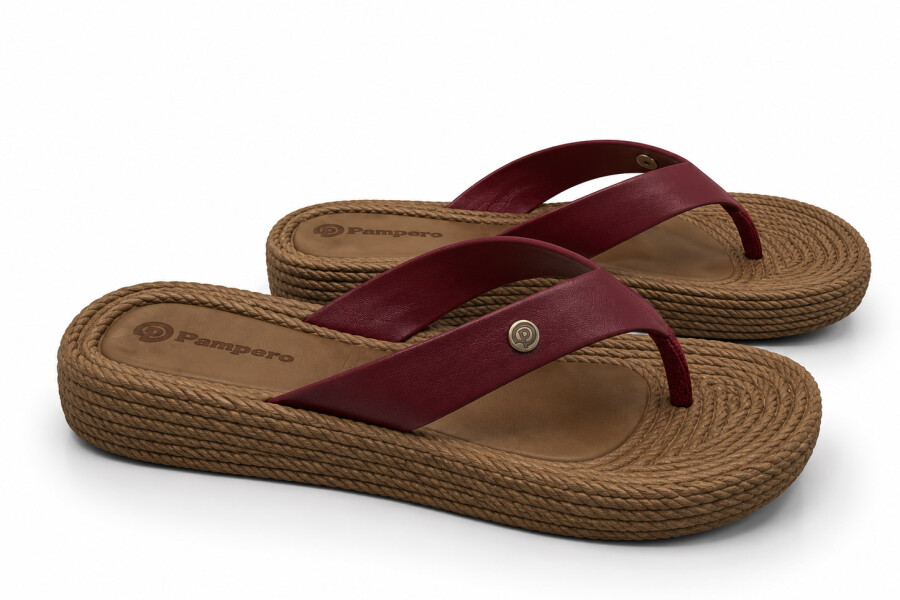 CHANCLETA VICTORIA 210012 Rojo/beige