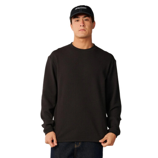 Remera Rip Curl Premium Surf Waffle - Negro Remera Rip Curl Premium Surf Waffle - Negro