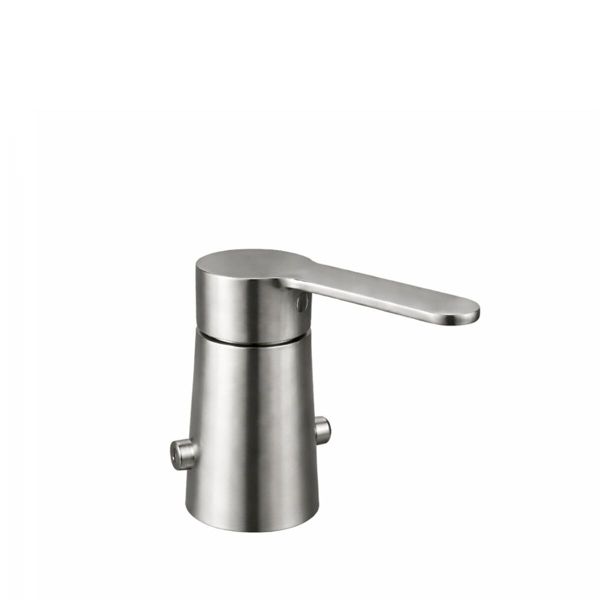 Grifería De Bidet Monocomando Con Transferencia Attic-milano Gris Satinado 