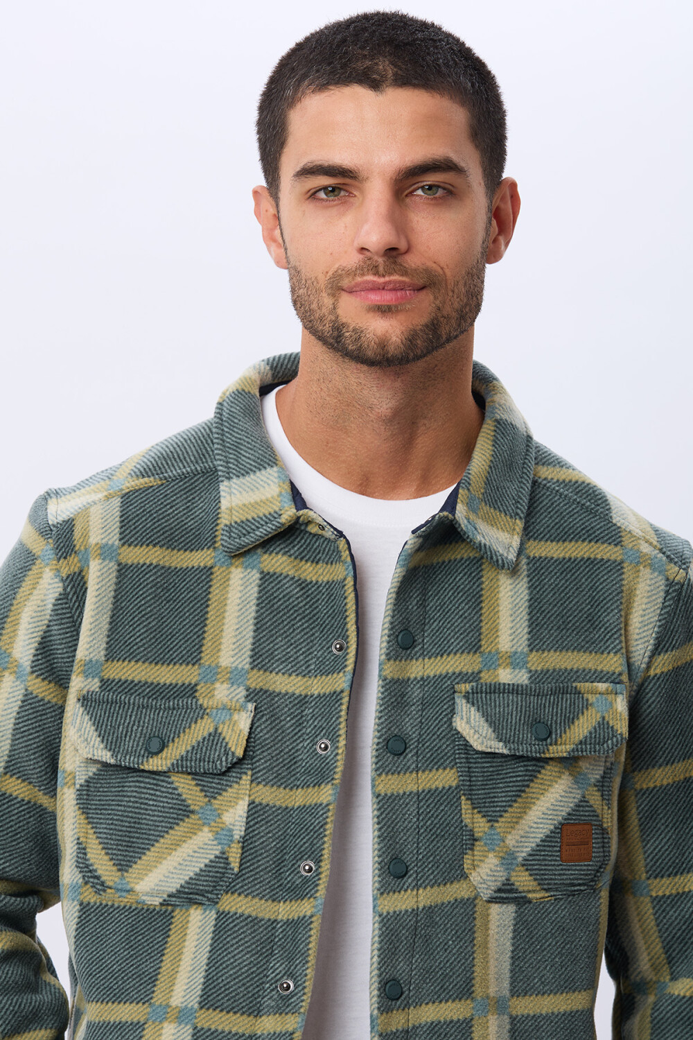 CAMISA LEÑADORA POLAR Verde