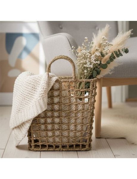 ORGANIZADOR C/ASA SEAGRASS 25x13xH17.5/35 CM NAT ORGANIZADOR C/ASA SEAGRASS 25x13xH17.5/35 CM NAT