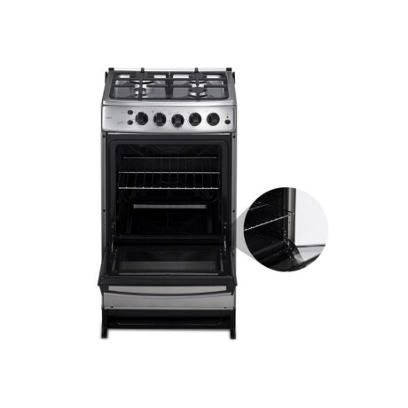COCINA INDURAMA BILBAO A GAS INOX. 4 HORNALLAS CON GRILL ELECTRICO COCINA INDURAMA BILBAO A GAS INOX. 4 HORNALLAS CON GRILL ELECTRICO