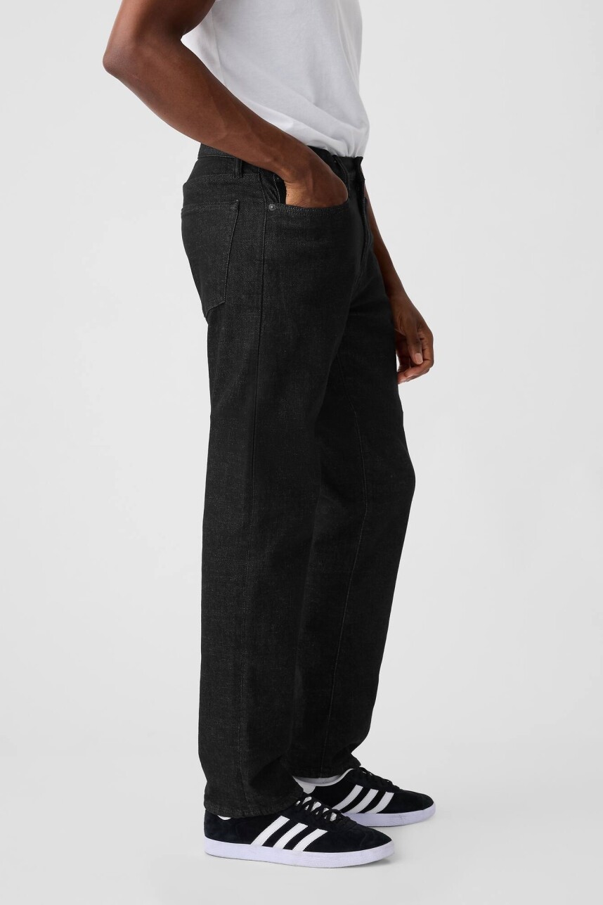 Jean Straight Hombre Black Rinse