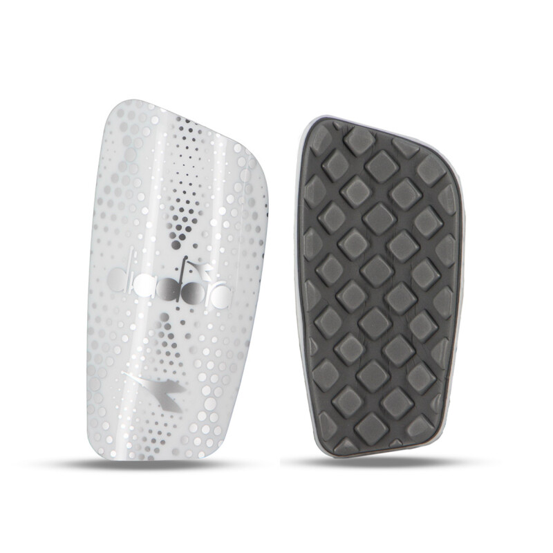 Diadora Canillera Shingguard Trento II - White/Silver Blanco-Plateado