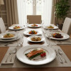 Plato llano blanco 24 cms. HR002-9.5 Plato llano blanco 24 cms. HR002-9.5