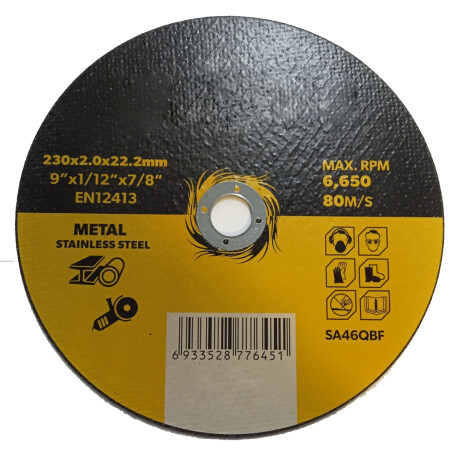 TOLSEN DISCO CORTE METAL 230mmx2.0x22.2mm Tolsen Disco Corte Metal 230mmx2.0x22.2mm