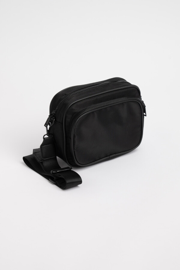 Bandolera beige Negro