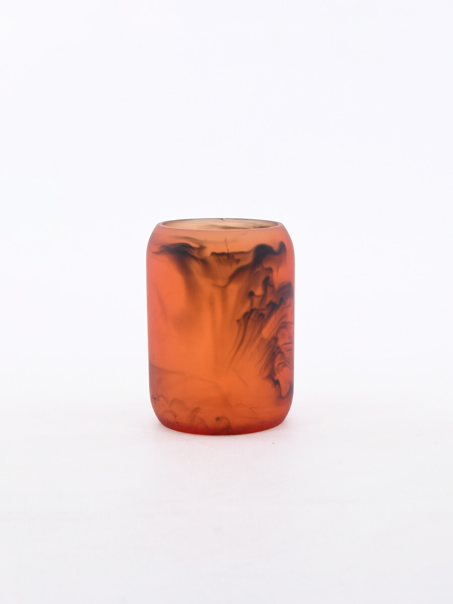 PORTACEPILLO AMBAR - TERRACOTA 