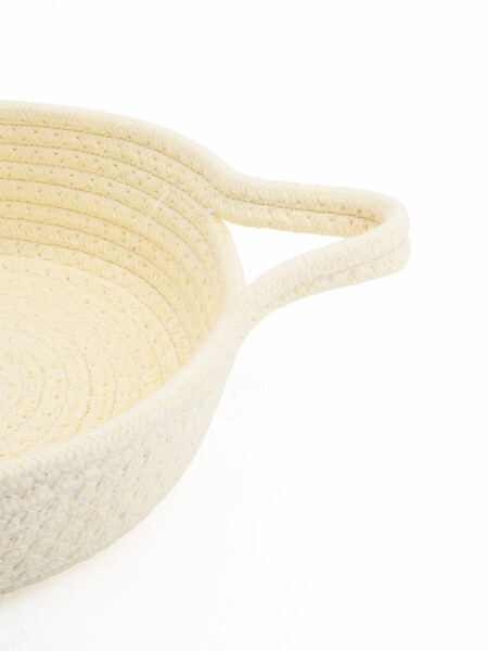 CANASTO ZIGGY OVAL OFF WHITE