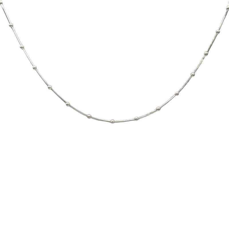 Cadena Bolitas-Plata 925-Sin Piedra-CD3055 sinpiedra