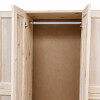 Ropero Madera Pino Macizo 6 Puertas Placard - Blanco Ropero Madera Pino Macizo 6 Puertas Placard - Blanco