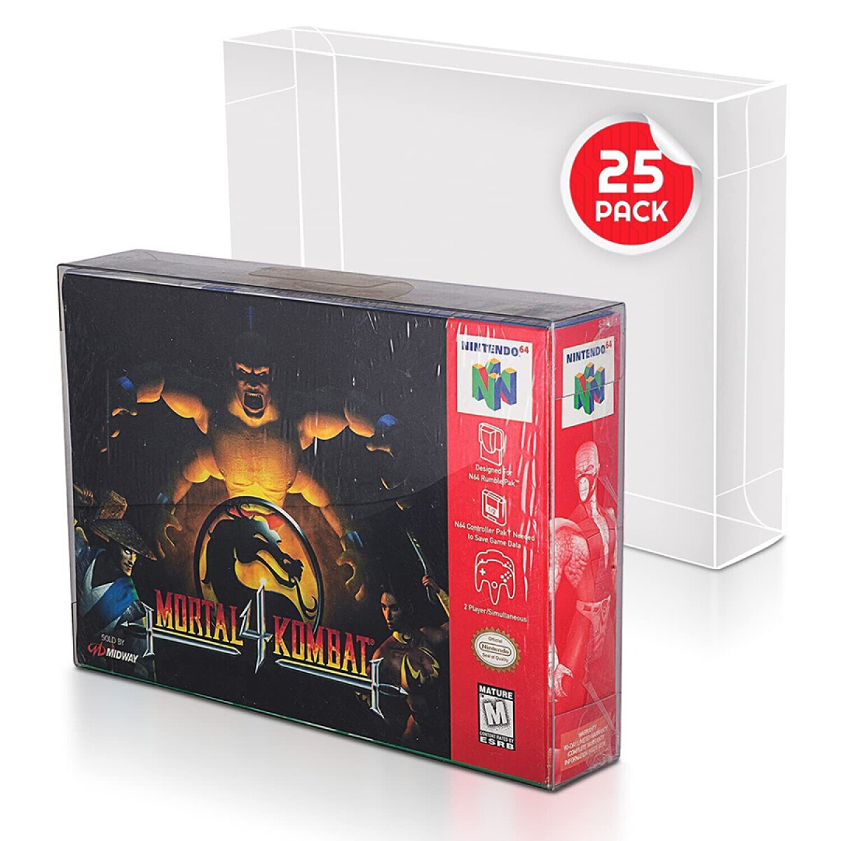 Protectores para SNES y N64 (Caja)(Pack x25) *No incluye juego* 