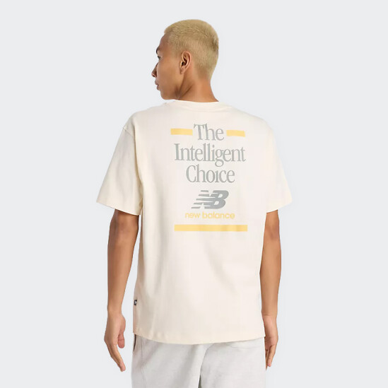 Remera New Balance Athletics Intelligent Choice Blanco