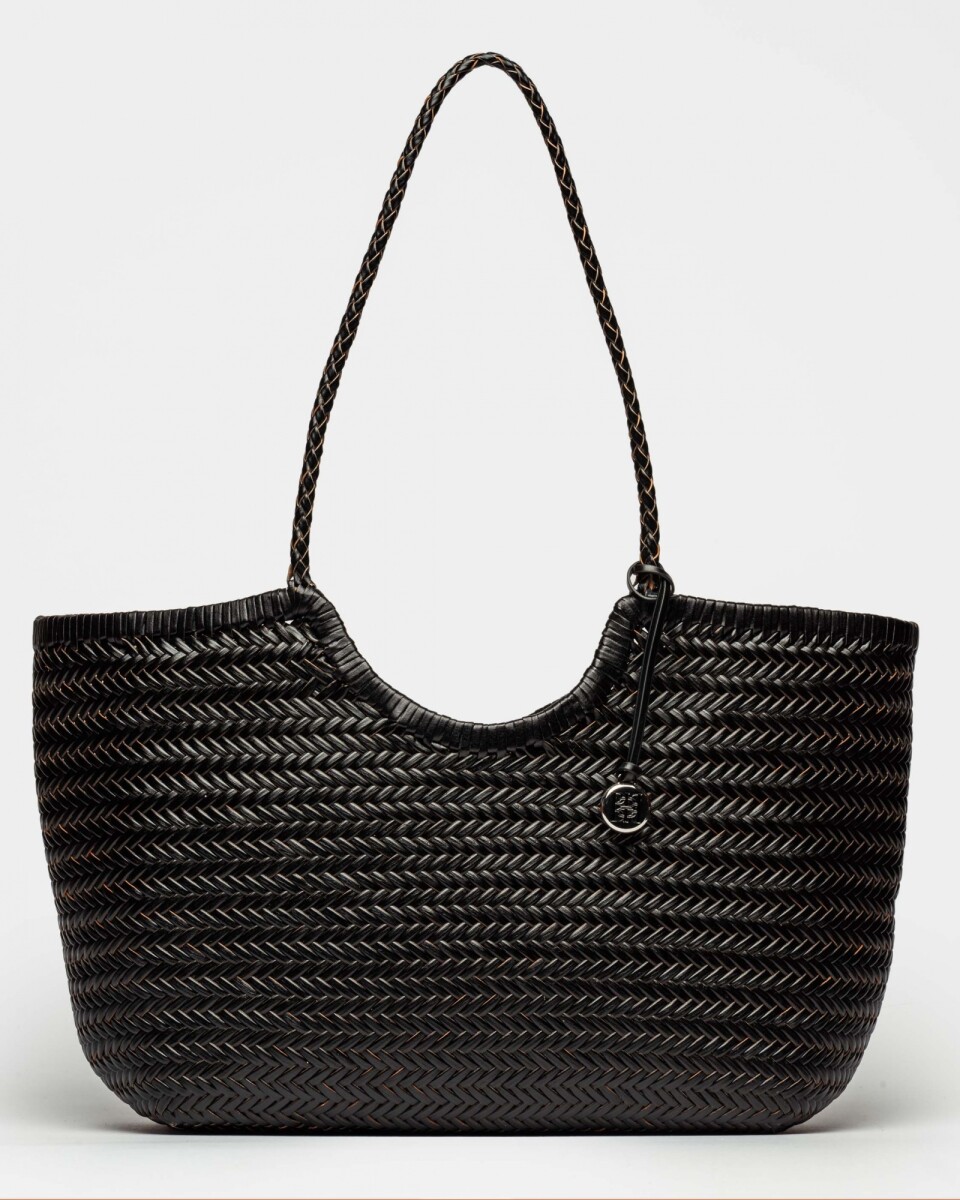 Bolso Ipanema en cuero curtido natural - Negro 