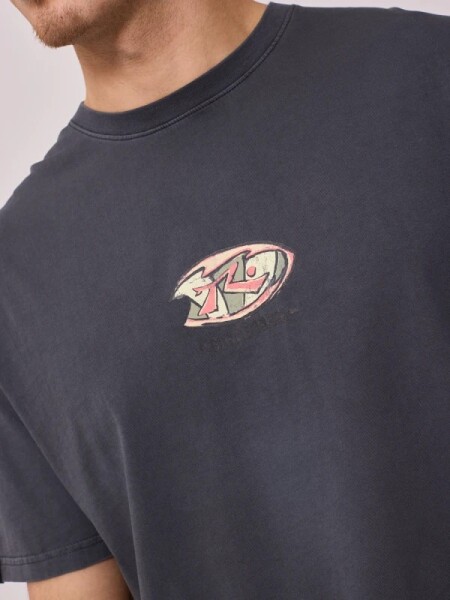 T-SHIRT RUSTY MUNKE GRIS