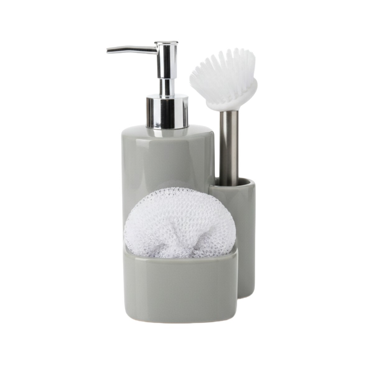 DISPENSADOR CERAMICA GRIS C/ACCES P/BAÑO 